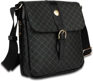 Signature (Black) - Top Buckle Messenger Bag Stb-20179