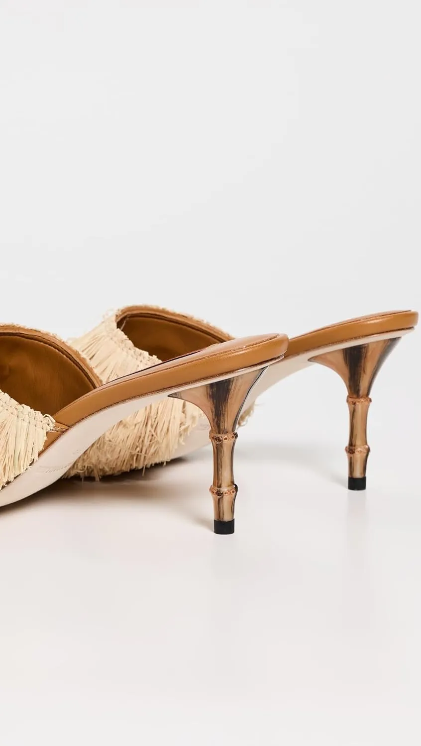 SIMONMILLER Women's Fringe Playa Bamboo Heels
