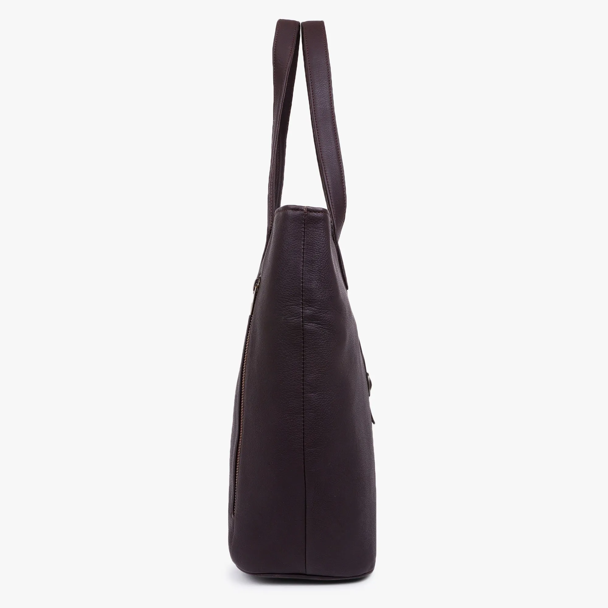Sixtease's The Exotic Roamer Tote Bag: Luxurious Leather, Adventurous Hair Detail - Wander in Style with Every Step! (SB-7019)