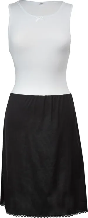 Sleeveless Full Slip Dress for Women – Cotton/Lycra Top, Nylon Bottom