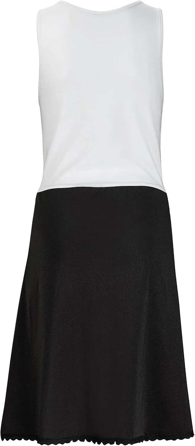 Sleeveless Full Slip Dress for Women – Cotton/Lycra Top, Nylon Bottom