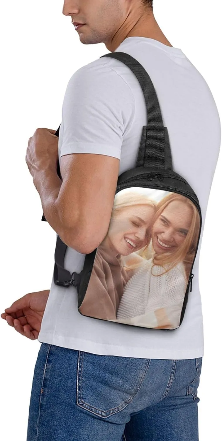 Sling Bag Custom Bag Personalized Crossbody Bags for Men Women Optional Color Add Your Name Logo Text or Image Here