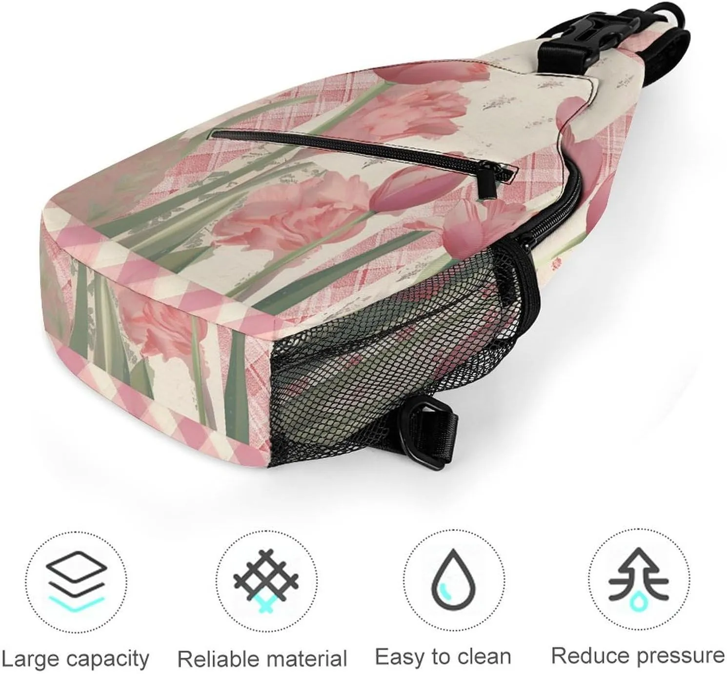 Sling Bag for Women Men Chest Bag Collage Style Daypack Fanny Pack Cross Body Bag for Traveling