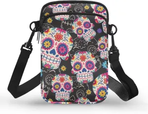Small Crossbody Purse Butterfly Zipper Cell Phone Bag, Puppy Dog Print Mini Shoulder Purse Bags with Shoulder Strap