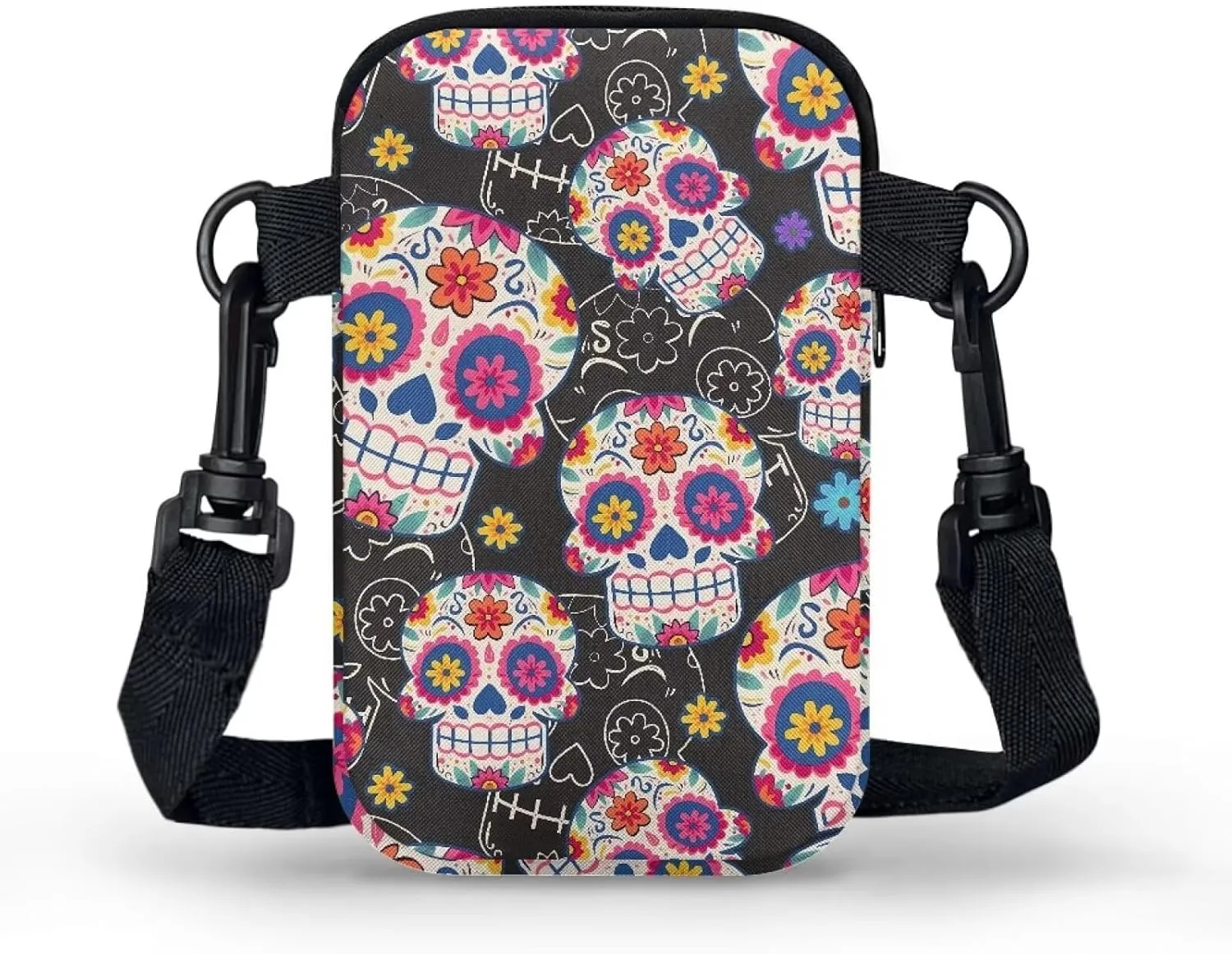 Small Crossbody Purse Butterfly Zipper Cell Phone Bag, Puppy Dog Print Mini Shoulder Purse Bags with Shoulder Strap