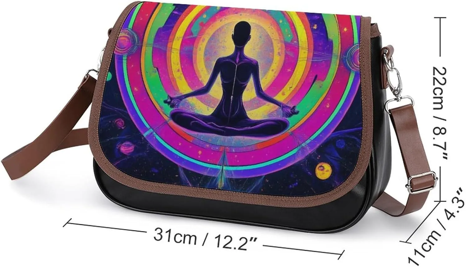 Small Crossbody Shoulder Purse for Women Men, Pu Leather Travel Purse Waterproof Cross Body Bags
