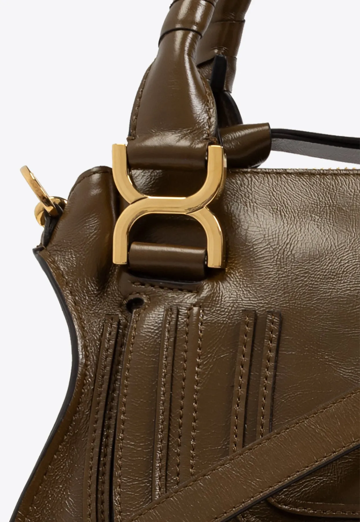 Small Marcie Bag in Shiny Leather