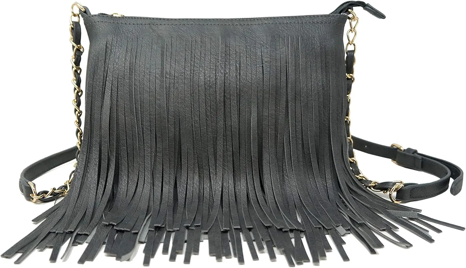 Solene Fringe Crossbody Shoulder Bag with Strap, Tassel Messenger bag, Country Style Western Fringe Purse for Women