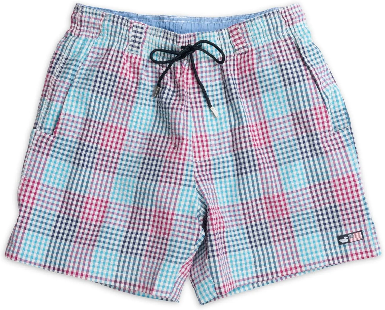 Southern Marsh Dockside Swim Trunk - Seersucker Gingham