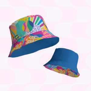 Squiggs and Stripes Reversible Bucket Hat