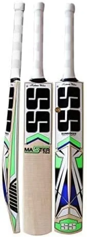 SS Kashmir Willow Leather Ball Cricket Bat, Exclusive Cricket Bat for Adult Full Size with Full Protection Cover (Master 100)