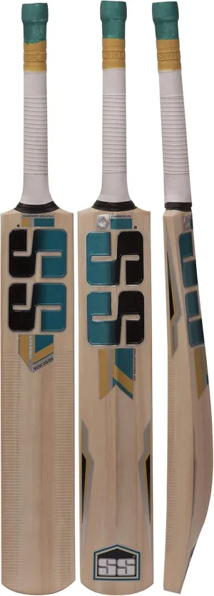 SS Kashmir Willow Leather Ball Cricket Bat, Exclusive Cricket Bat for Adult Full Size with Full Protection Cover (YUVI 20/20)
