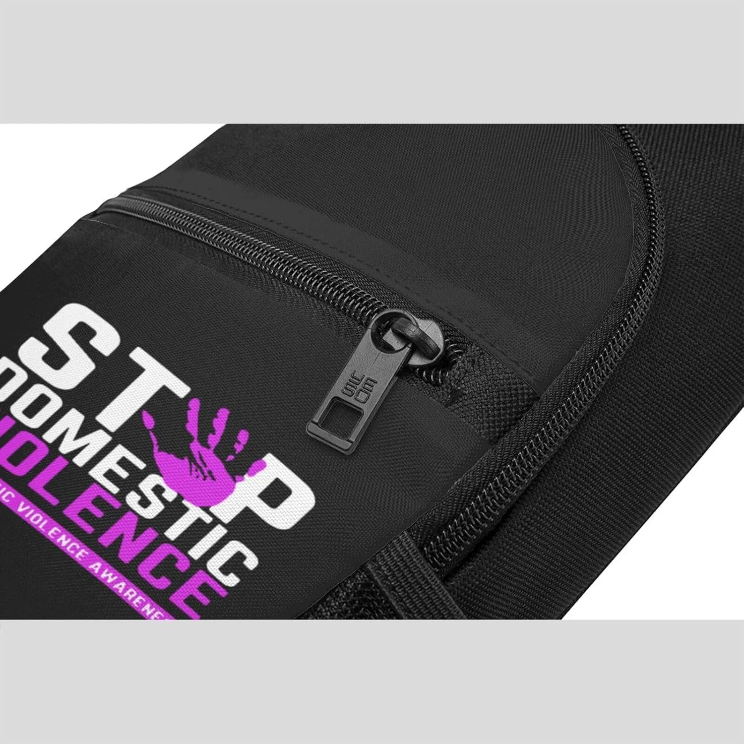 Stop Domestic Violence Chest Pack Leisure Shoulder Crossbody Chest Bag