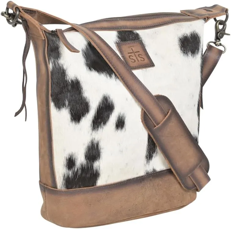 STS Ranchwear Womens Mailbag Tornado/Cowhide Leather Tote Bag