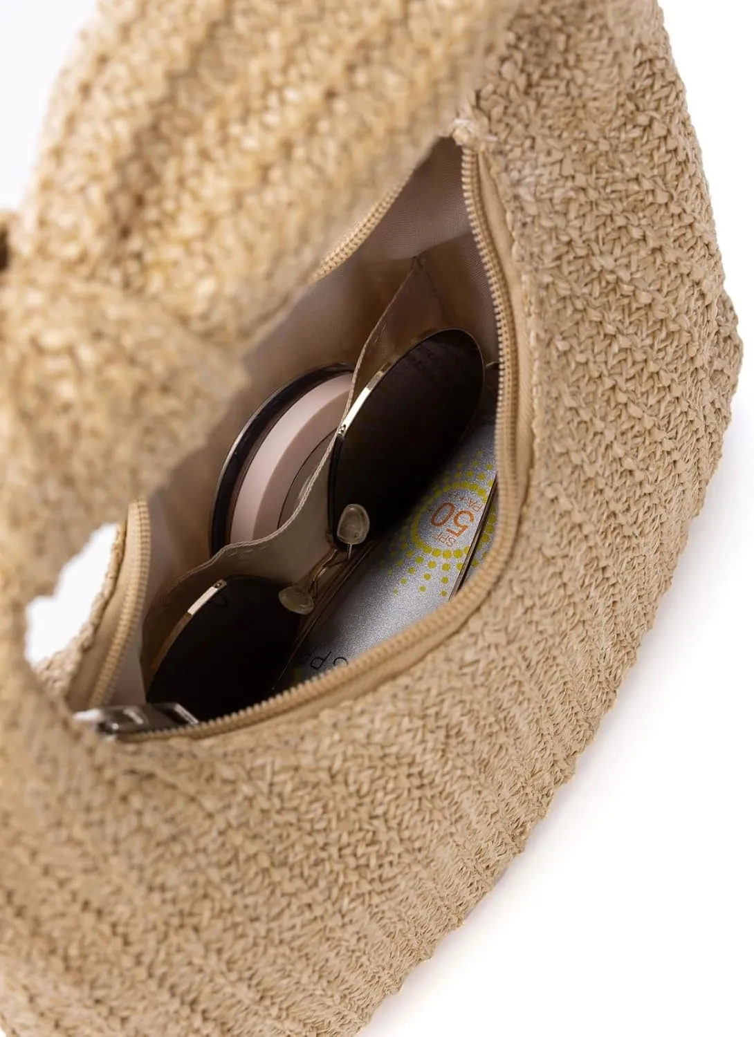 Summer Clutch Purses Women 2025 Knot Bow Top Handle Straw Crescent Handbag Vacation Beach Wallets Casual Pouch