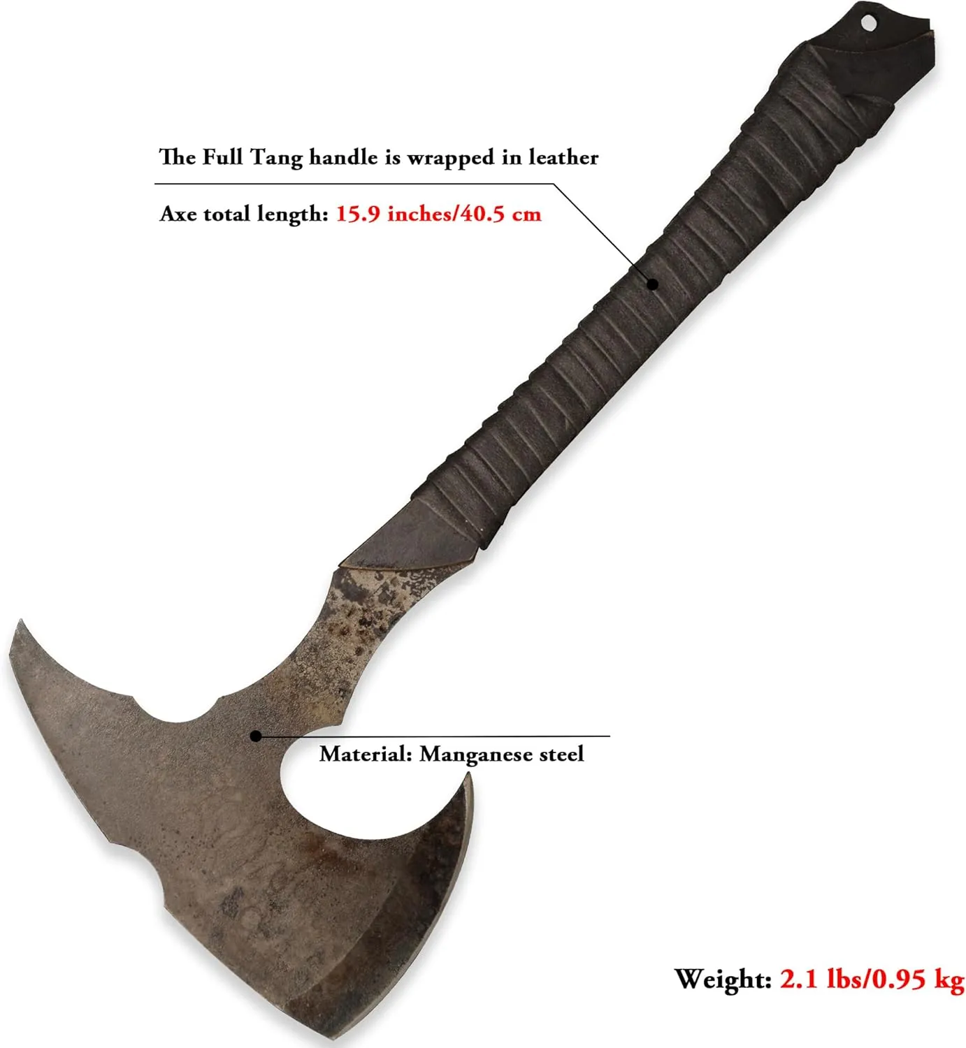 SV Handmade cast Manganese Steel Chopping Blade Sword, Full Tang, Outdoor, Hunting, Camping, Hiking, Survival, with Protective Cover, Multiple Styles to Choose from