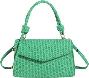 SweatyRocks Women's Tote Handbag Small Textured Knot Strap Crossbody Purse