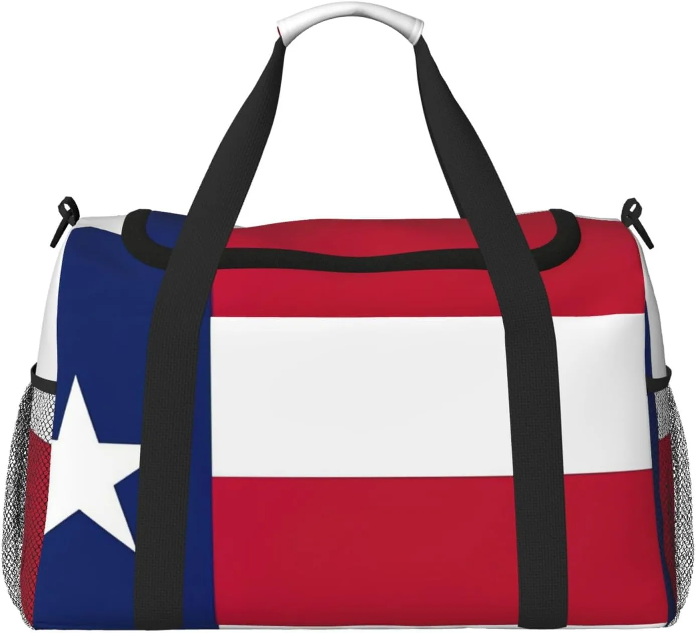Texas State Flag print Weekender Overnight Carry On Bag Gym Luggage Bag Duffel Bag for Travel Women