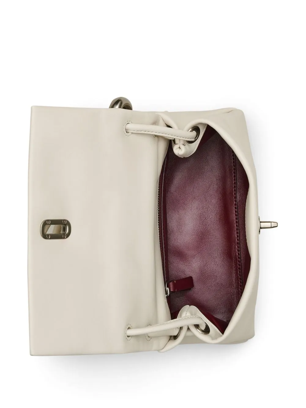 The dual bag mini leather handbag