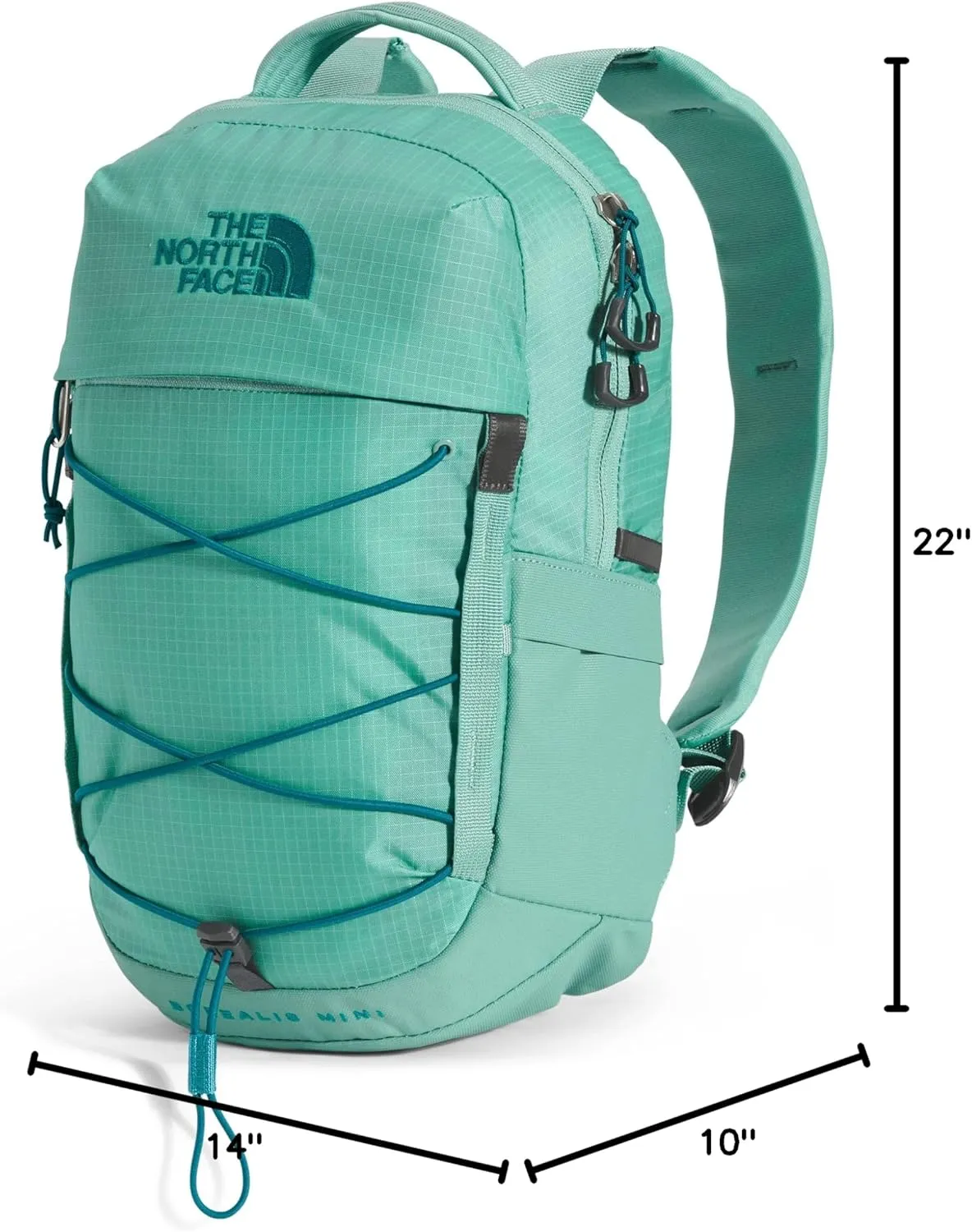 THE NORTH FACE 10L Mini Borealis Everyday Backpack, Wasabi/Harbor Blue, One Size