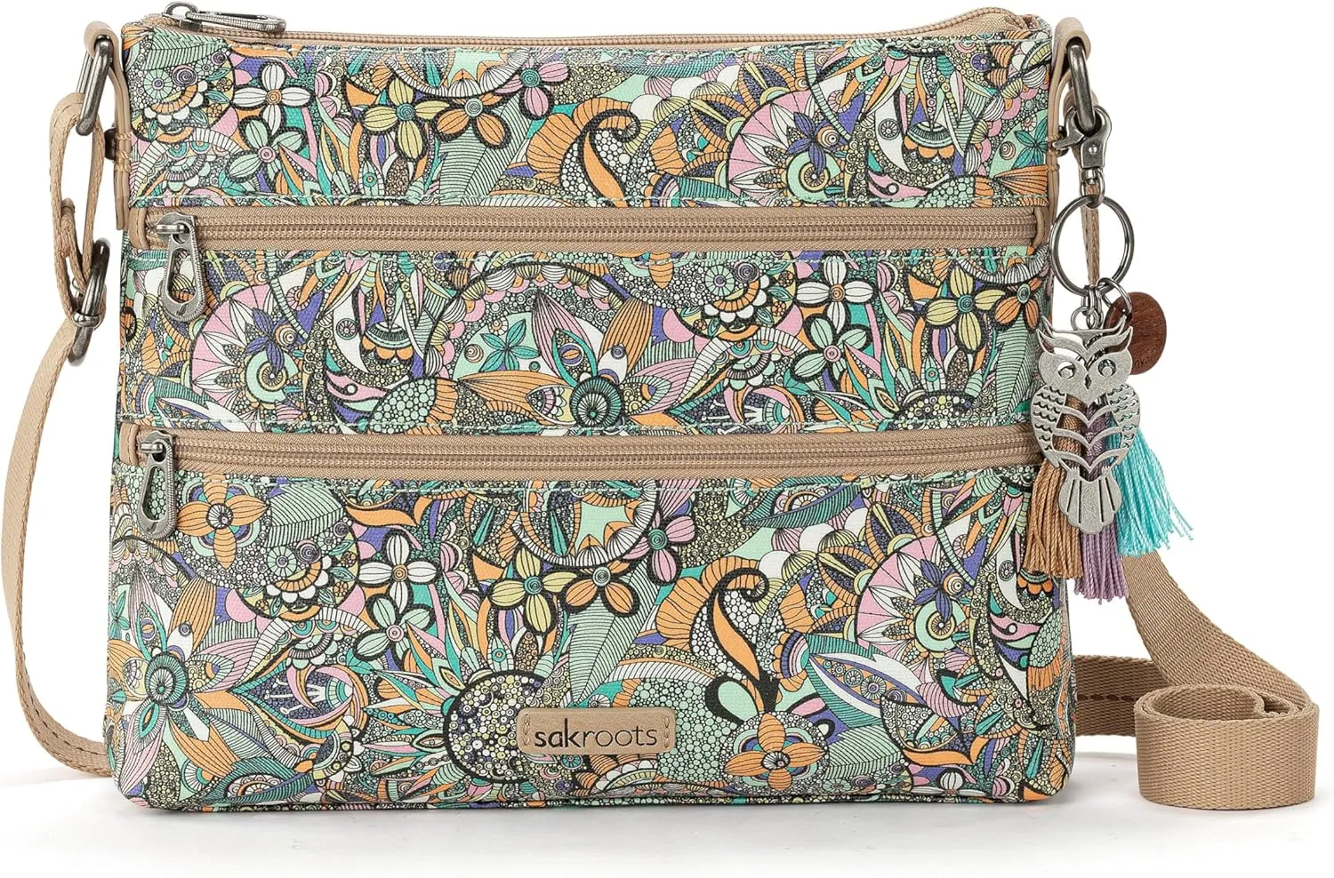 The Sak Artist Circle Basic Crossbody, Mint Spirit Desert