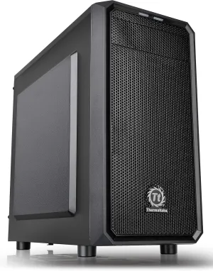 Thermaltake Versa H15 Micro ATX Mini Tower Computer Chassis with One 120mm Rear Fan Pre-Installed CA-1D4-00S1NN-A0