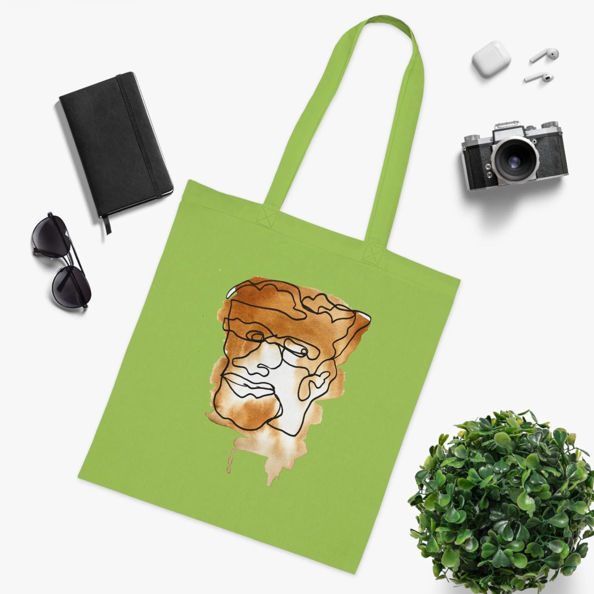 Think About It - Versatile 100% Cotton Tote: Vibrant Colors, Light & Practical