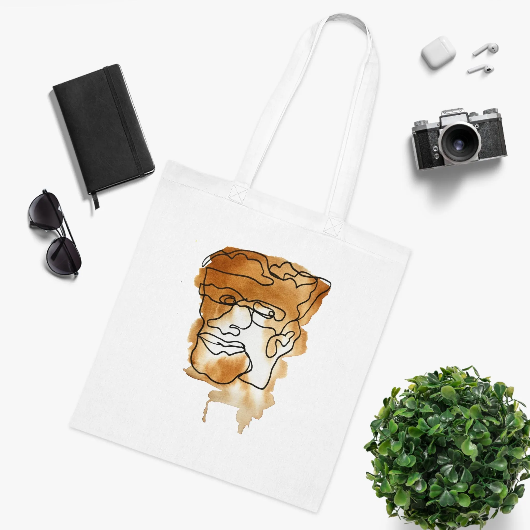 Think About It - Versatile 100% Cotton Tote: Vibrant Colors, Light & Practical