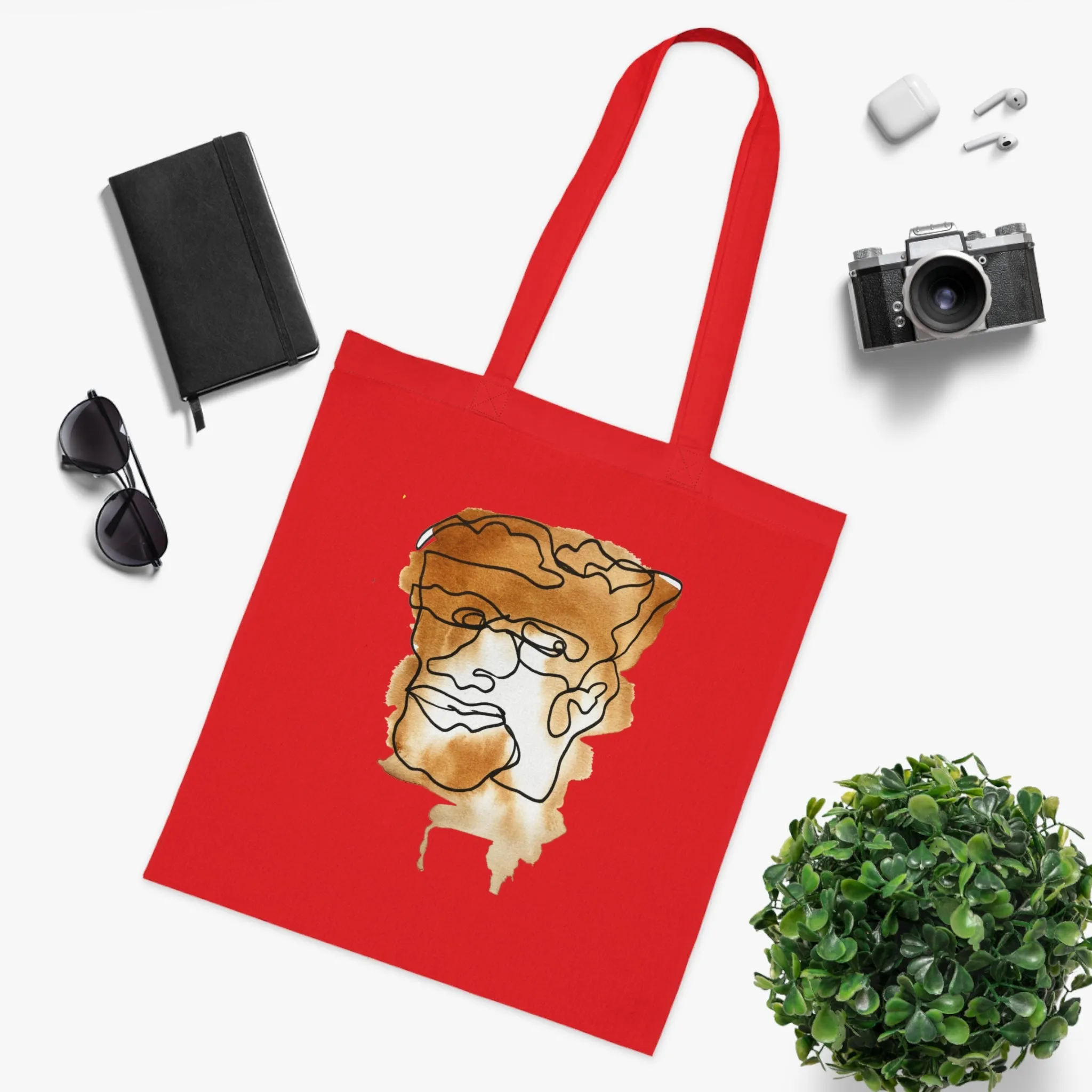 Think About It - Versatile 100% Cotton Tote: Vibrant Colors, Light & Practical