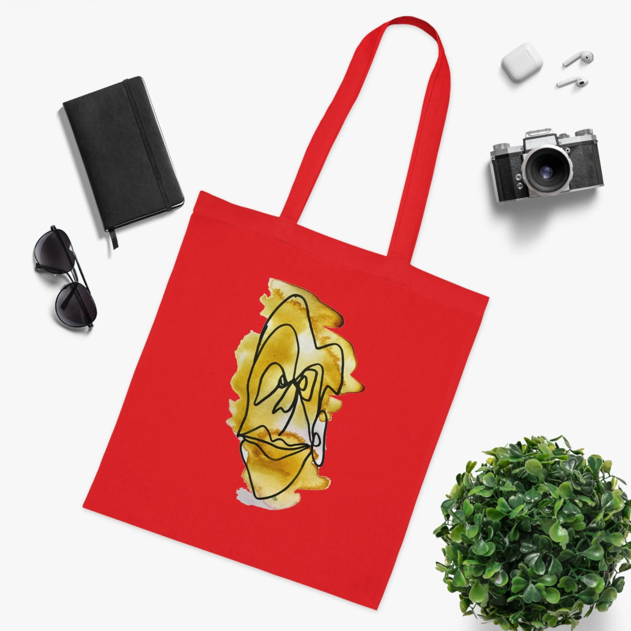 Thinking - Versatile 100% Cotton Tote: Vibrant Colors, Light & Practical