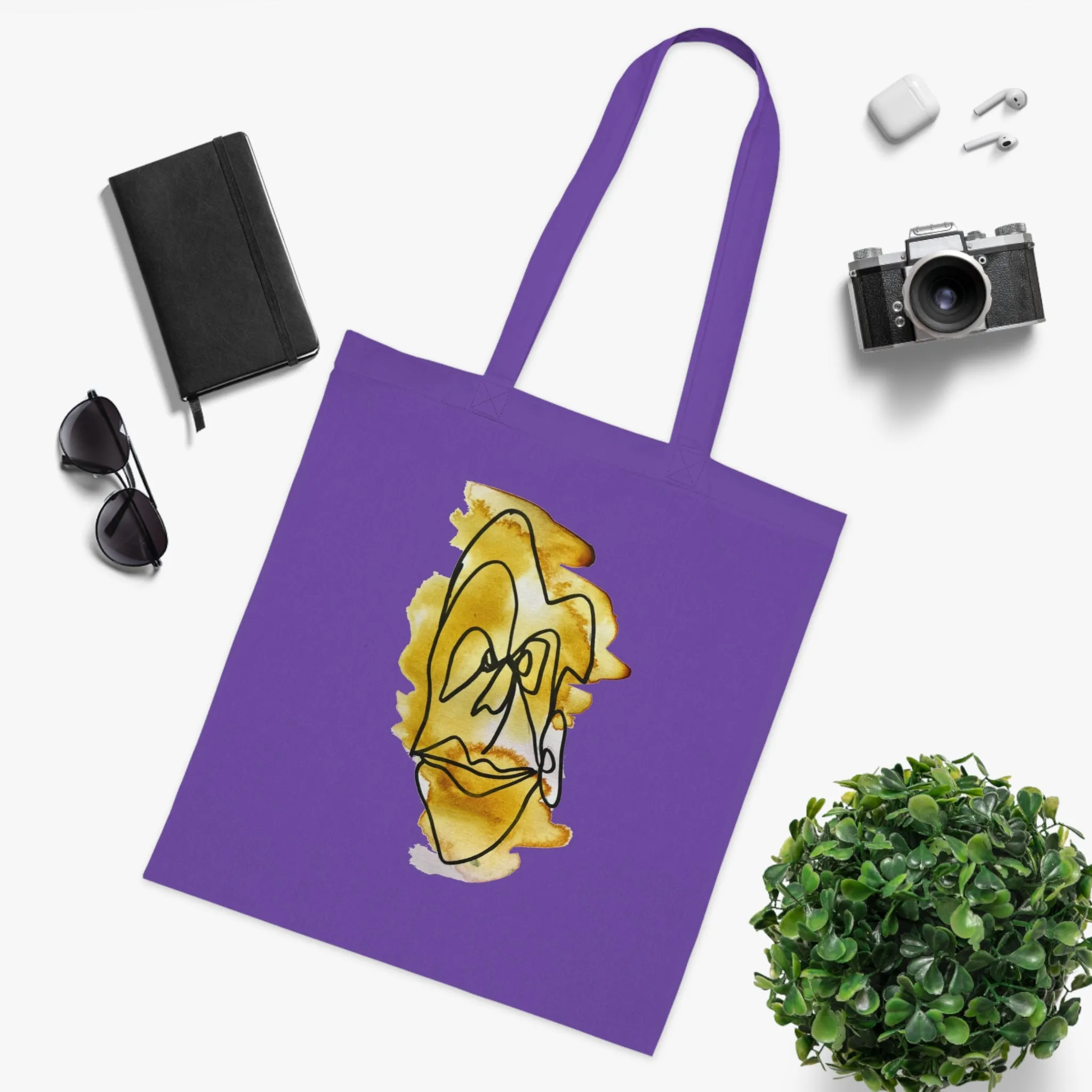 Thinking - Versatile 100% Cotton Tote: Vibrant Colors, Light & Practical