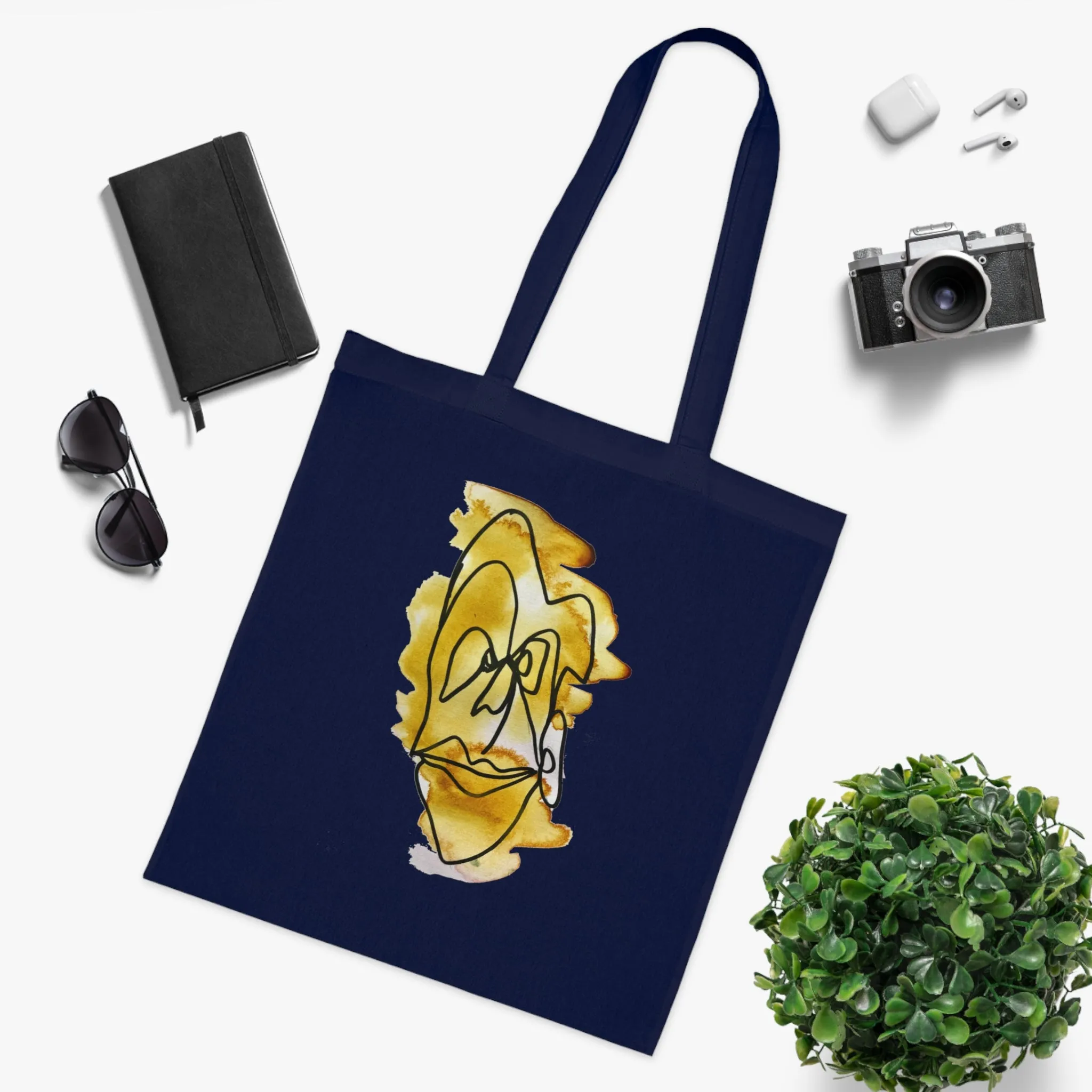 Thinking - Versatile 100% Cotton Tote: Vibrant Colors, Light & Practical