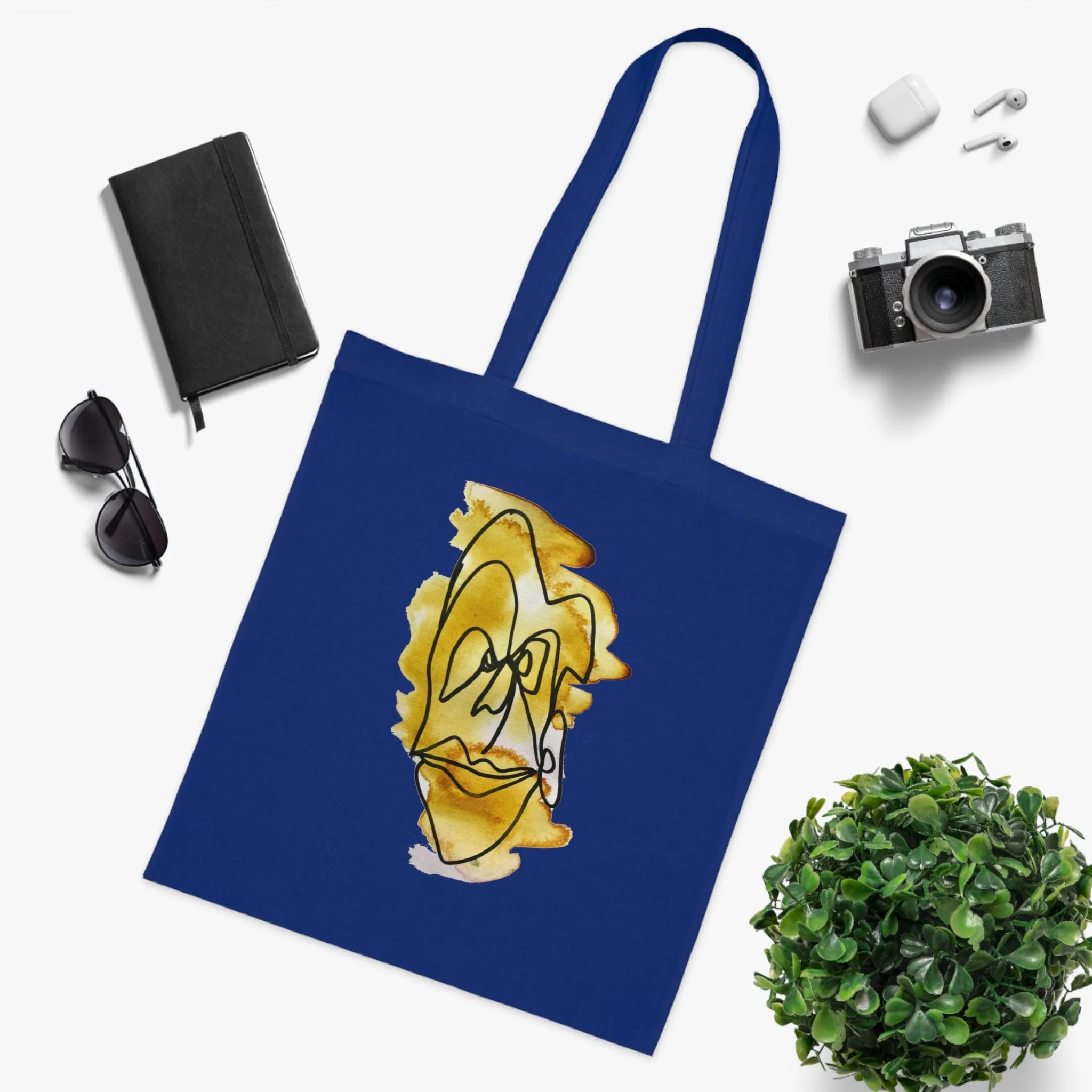 Thinking - Versatile 100% Cotton Tote: Vibrant Colors, Light & Practical