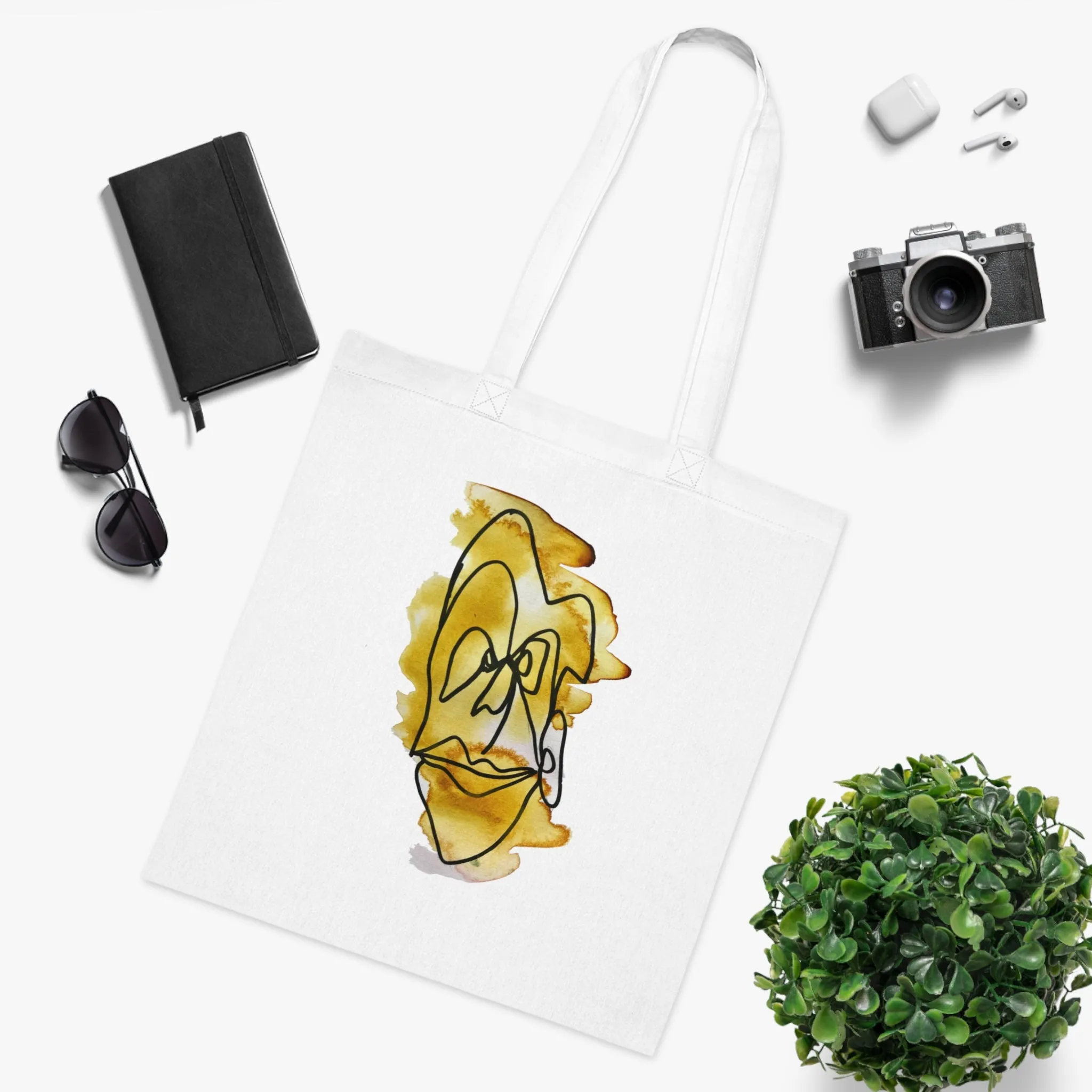 Thinking - Versatile 100% Cotton Tote: Vibrant Colors, Light & Practical