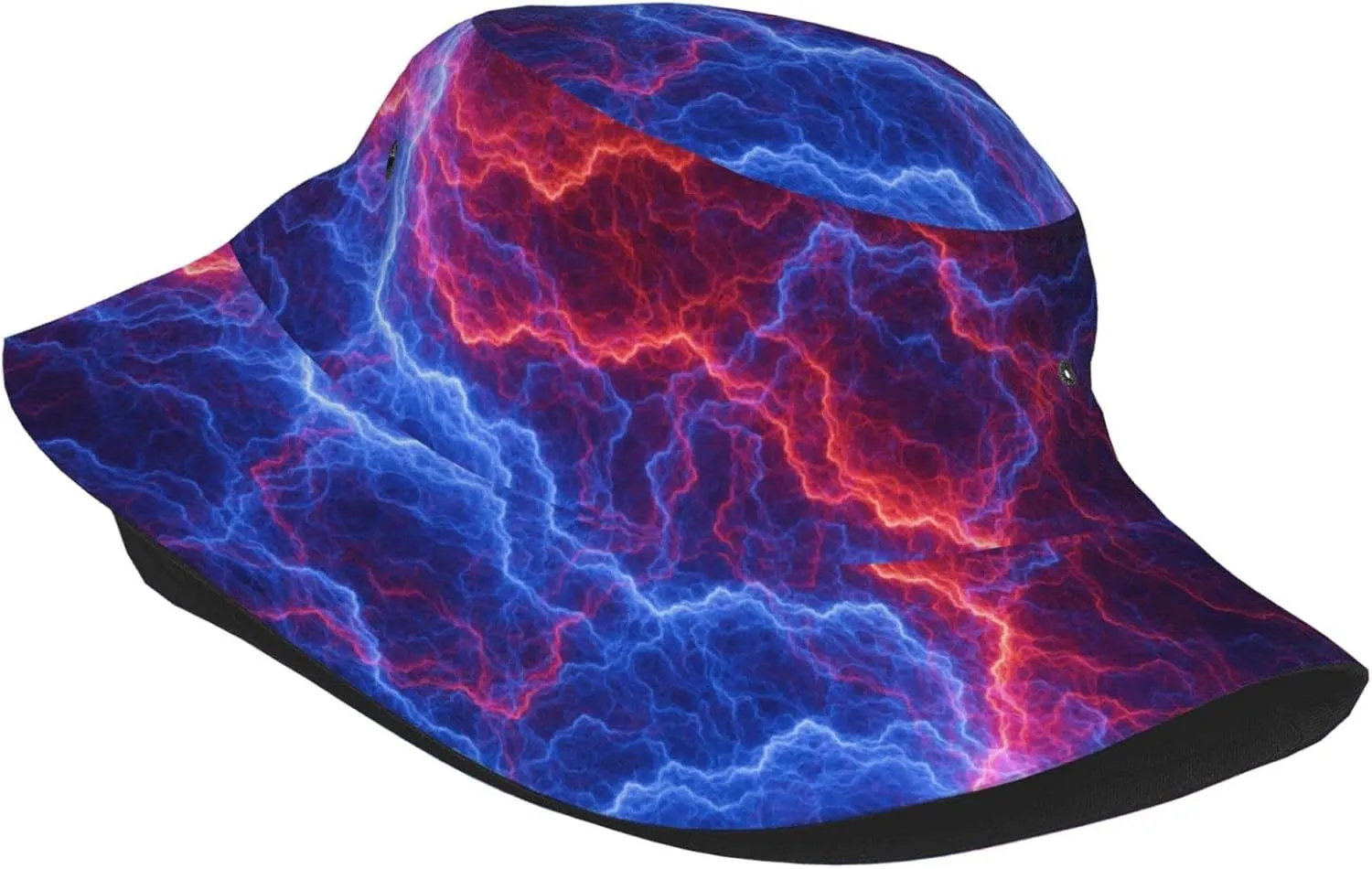 Tie Dye Deep Purple Bucket Hats for Women Summer Sun Beach Travel Cap Unisex Men Bucket Hat