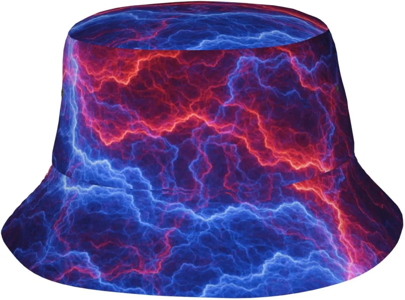 Tie Dye Deep Purple Bucket Hats for Women Summer Sun Beach Travel Cap Unisex Men Bucket Hat