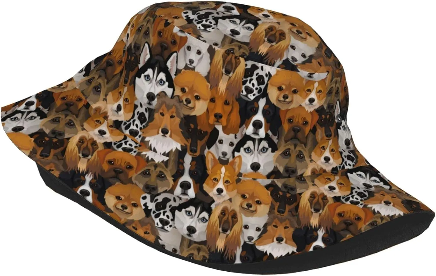 Tie Dye Deep Purple Bucket Hats for Women Summer Sun Beach Travel Cap Unisex Men Bucket Hat