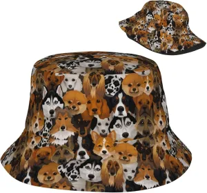 Tie Dye Deep Purple Bucket Hats for Women Summer Sun Beach Travel Cap Unisex Men Bucket Hat