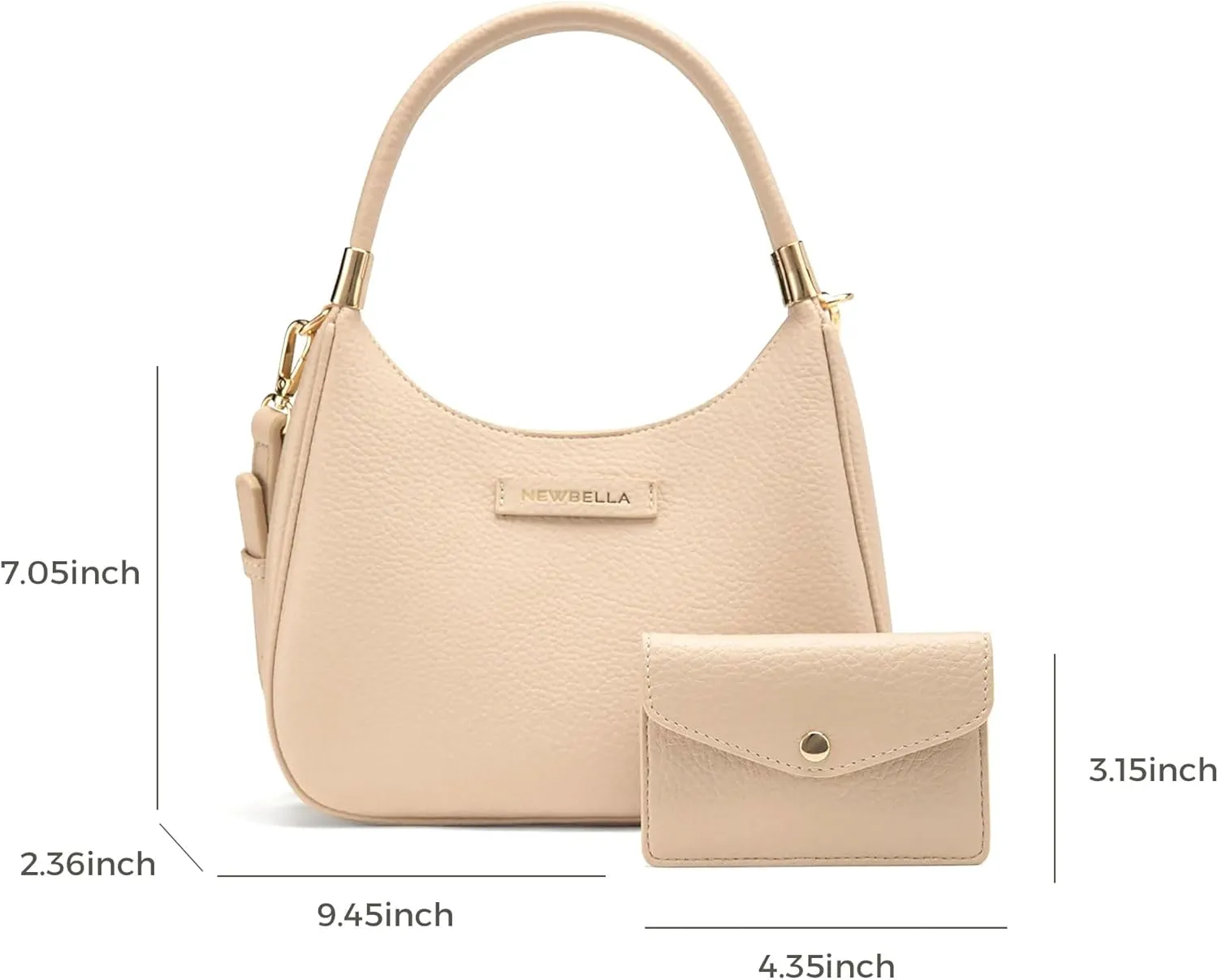 Tina S Size Top Handle Bag, Mini Women Shoulder Handbag Hobo with Purse