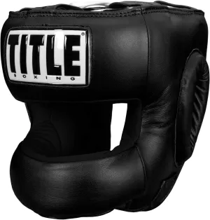 Title Face Protector Training Headgear, Black
