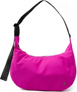 Titosha Medium Nylon Crescent Crossbody Bag for Women with Extended Adjustable Shoulder strap