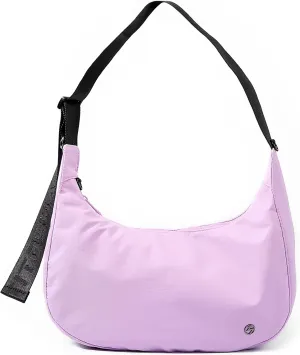 Titosha Medium Nylon Crescent Crossbody Bag for Women with Extended Adjustable Shoulder strap
