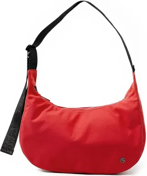 Titosha Medium Nylon Crescent Crossbody Bag for Women with Extended Adjustable Shoulder strap