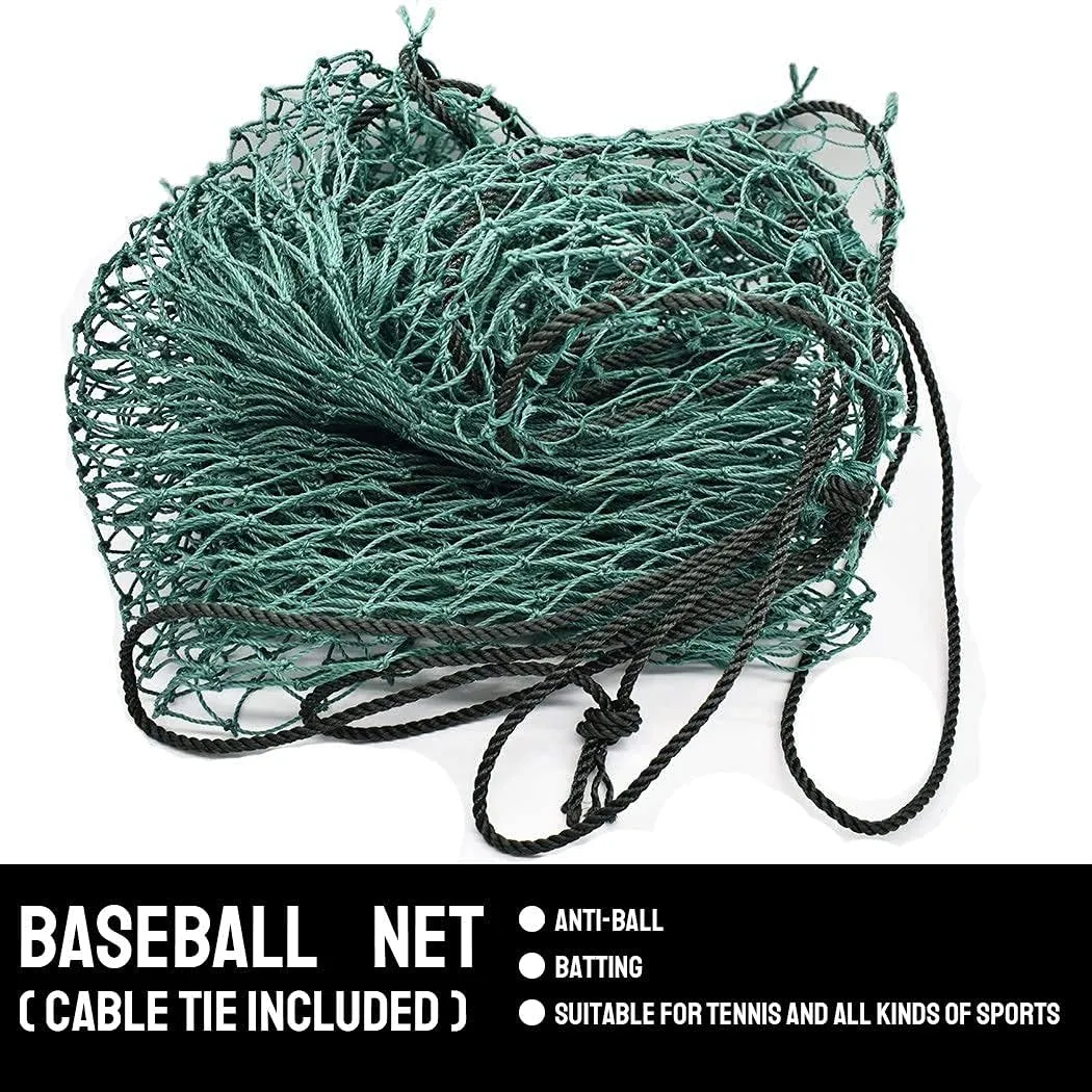TNZMART Multifunction Baseball Practice Netting Sports Barrier Netting Baseball Backstop Net 10 x 3 Ft- 10x 30 Ft