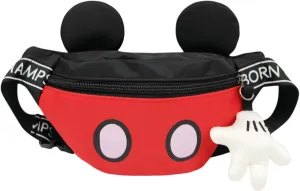 Toddlers Boys Girls Cartoon Fanny Pack Waist Pack Cute Canvas Crossbody Purse Handbag with Mouse Ears