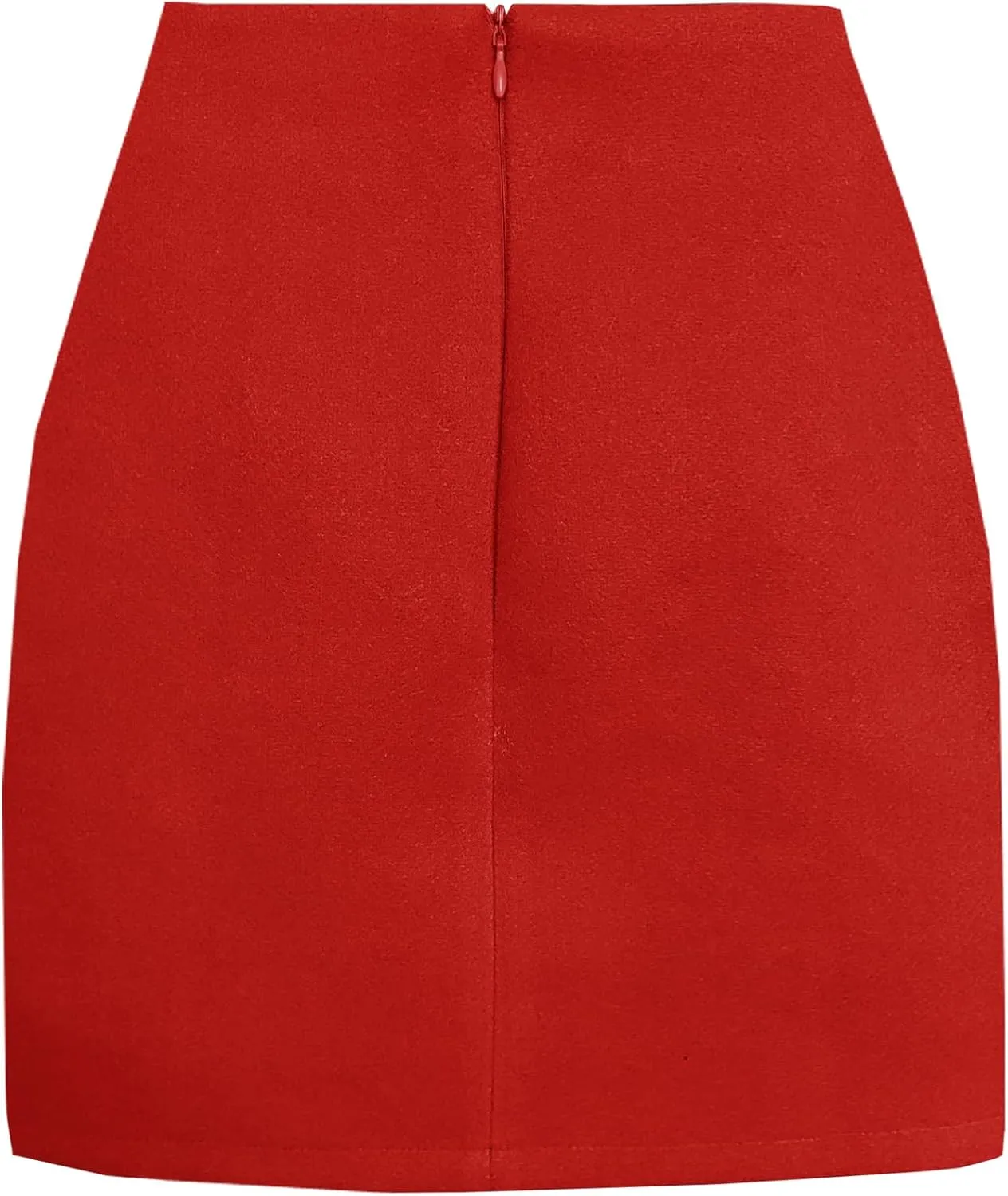 TONCHENGSD Women's High Waist Mini Skirt Wool Bodycon Pencil Mini Skirts