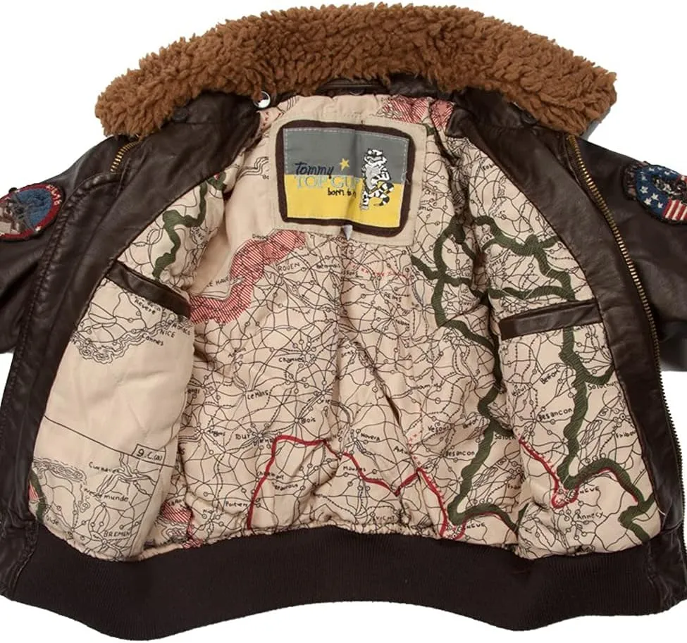Top Gun® Kid's Vegan Leather Aviator Jacket