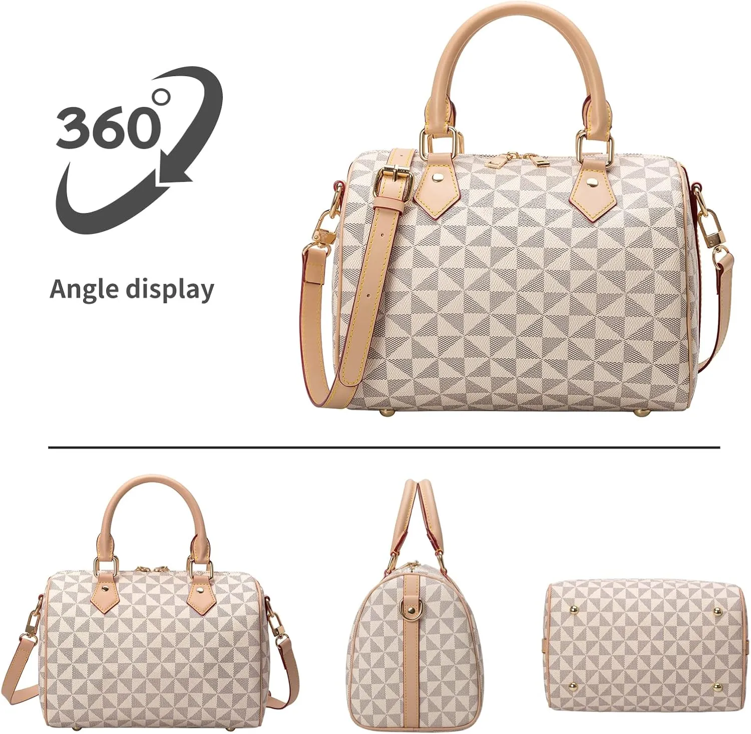Top Handle Bags for Women Fahsionable Designer Crossbody Purse Large Cute Satchel Handbag