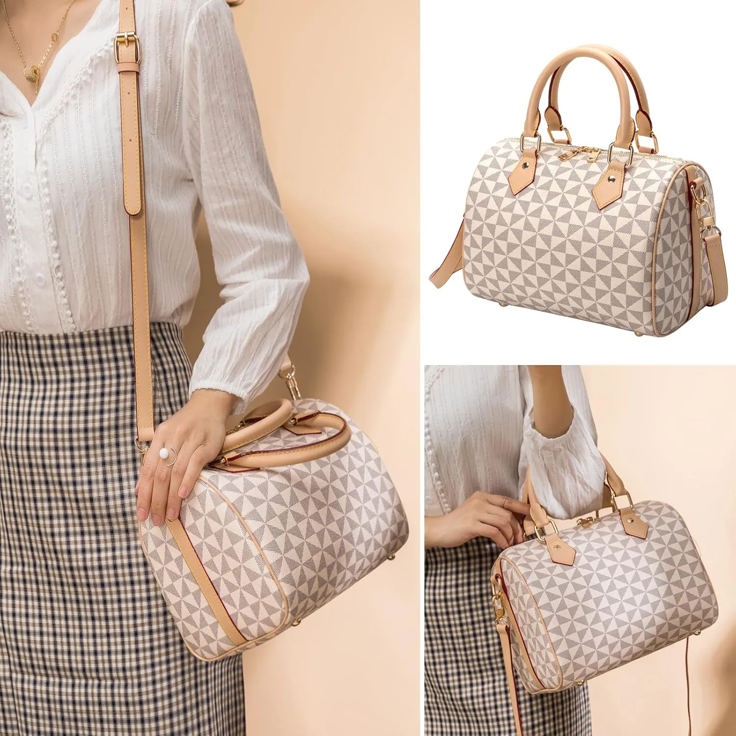 Top Handle Bags for Women Fahsionable Designer Crossbody Purse Large Cute Satchel Handbag