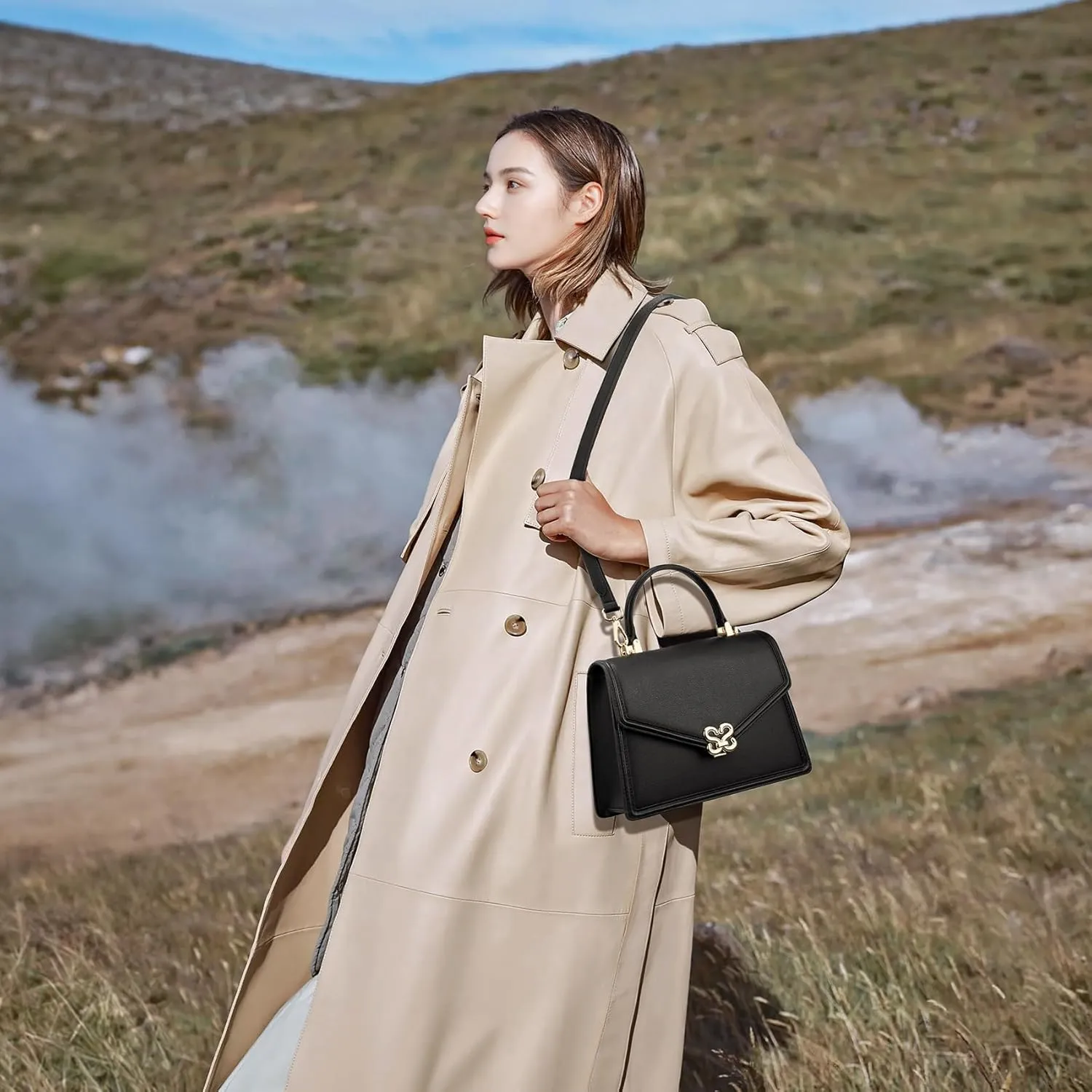 Top Handle Bag,Top Handle Handbag Women Tote Bag,Fashion Leather Purses and Purses for Women.